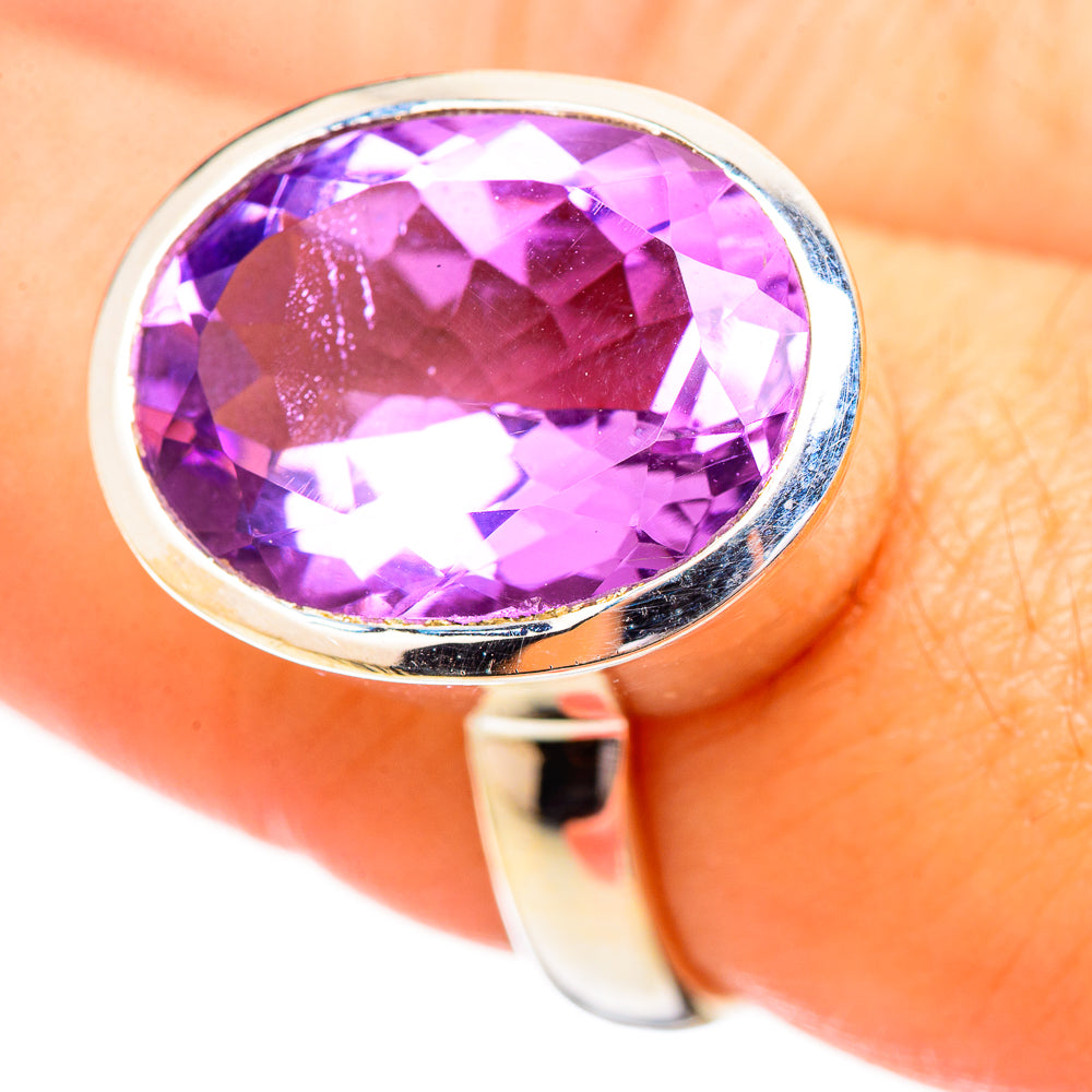 Amethyst Rings handcrafted by Anasilvercos - RING115091