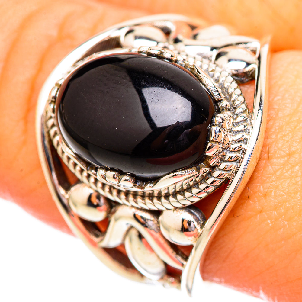 Black Onyx Rings handcrafted by Anasilvercos - RING115093