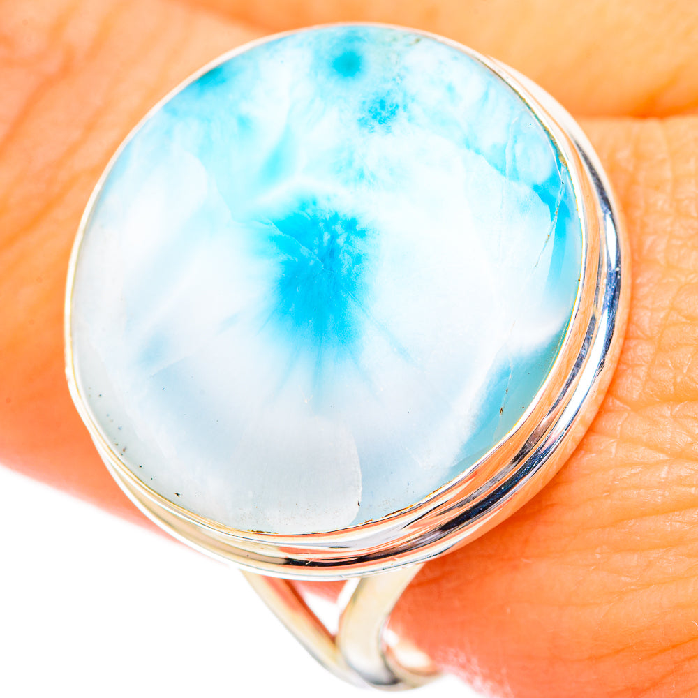 Larimar Rings handcrafted by Anasilvercos - RING115097