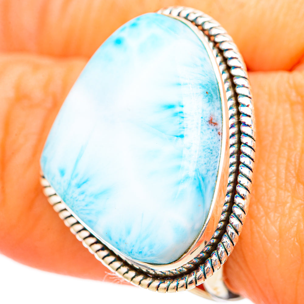Larimar Rings handcrafted by Anasilvercos - RING115101