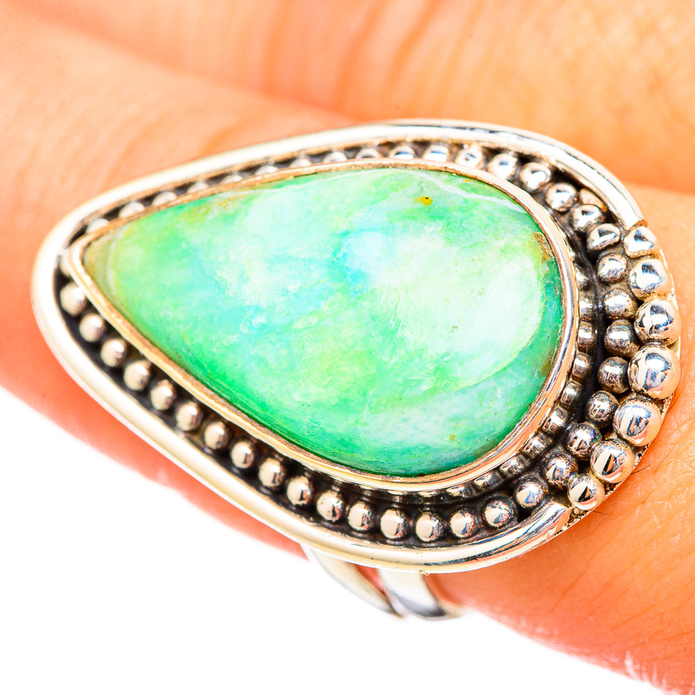 Peruvian Opal Rings handcrafted by Anasilvercos - RING115104