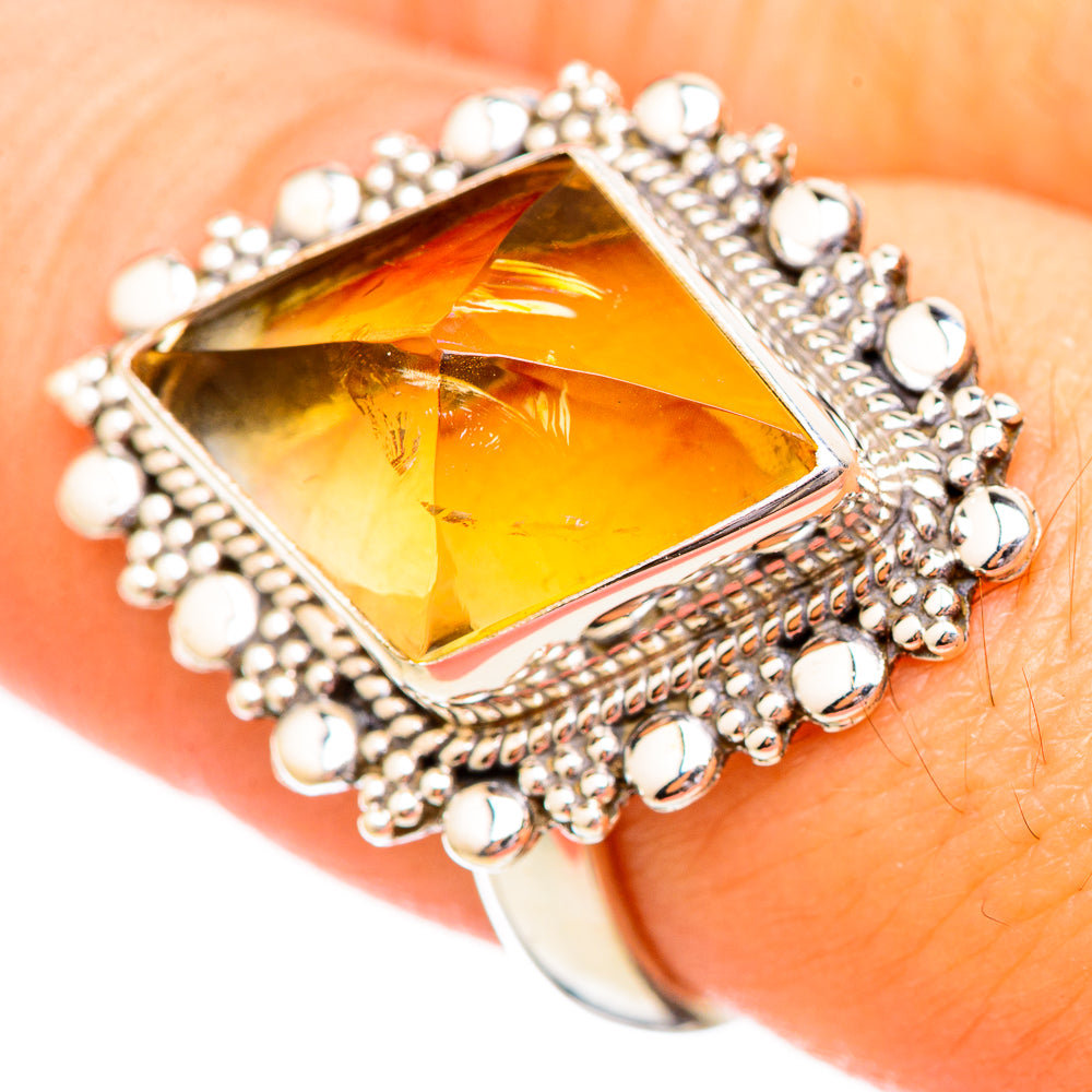 Citrine Rings handcrafted by Anasilvercos - RING115106