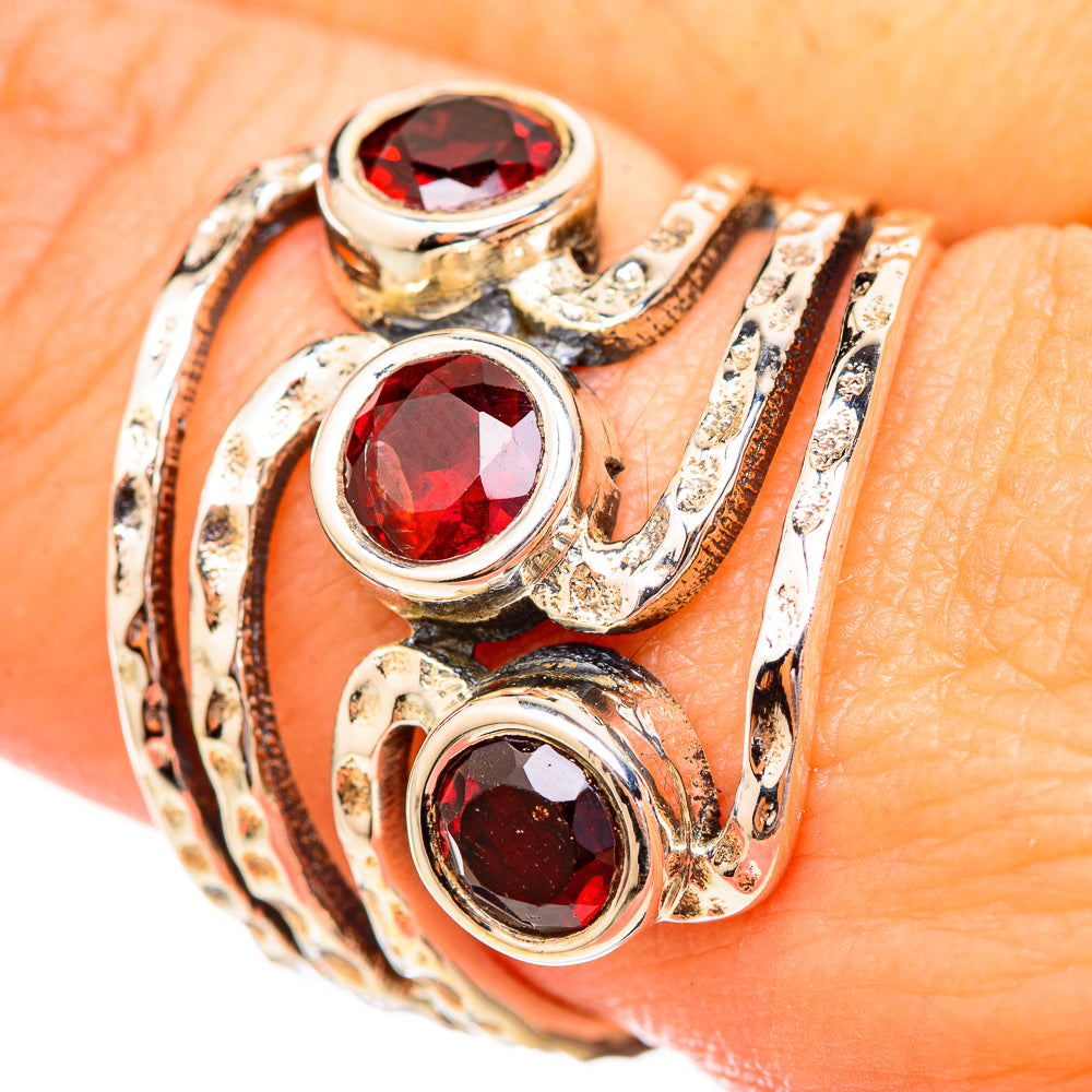 Garnet Rings handcrafted by Anasilvercos - RING115108