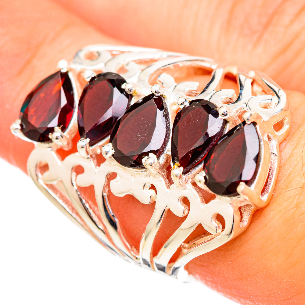 Garnet Rings handcrafted by Anasilvercos - RING115109