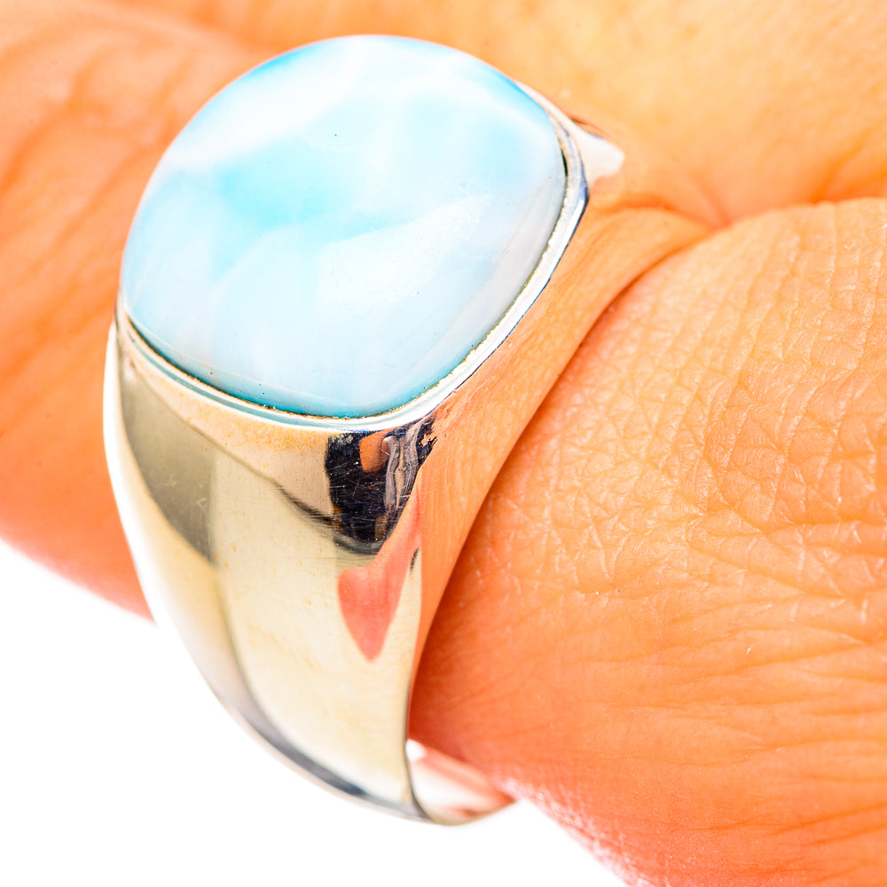 Larimar Rings handcrafted by Anasilvercos - RING115118