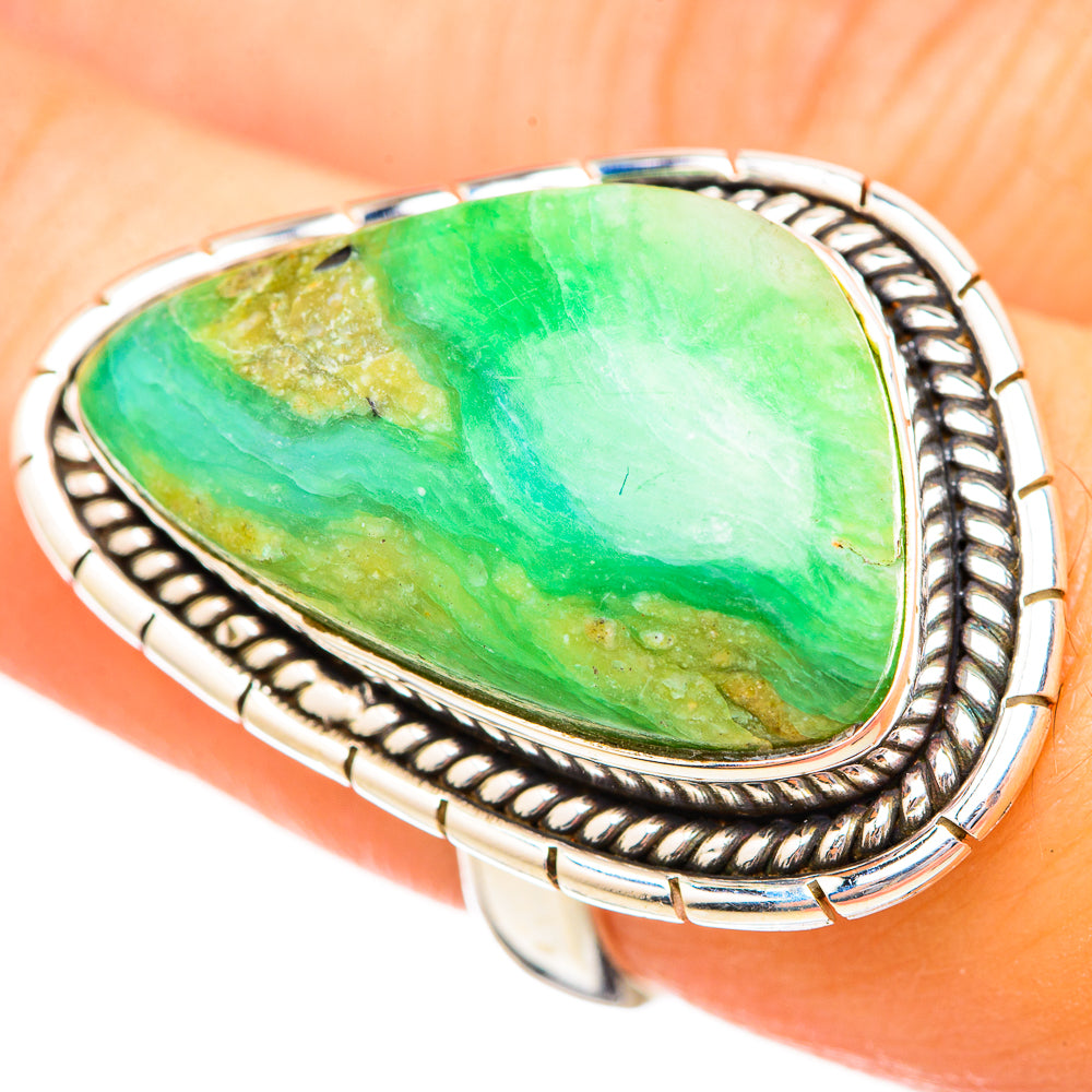 Peruvian Opal Rings handcrafted by Anasilvercos - RING115124
