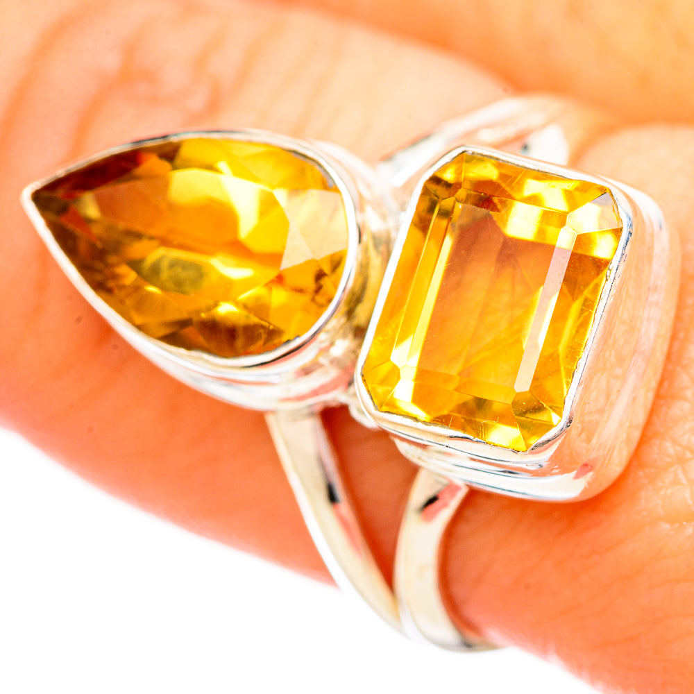 Citrine Rings handcrafted by Anasilvercos - RING115126