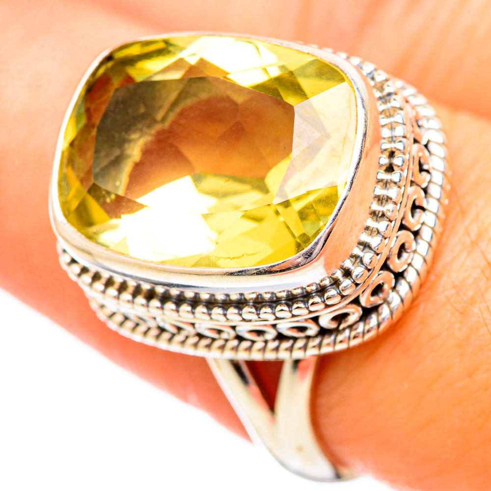Citrine Rings handcrafted by Anasilvercos - RING115139