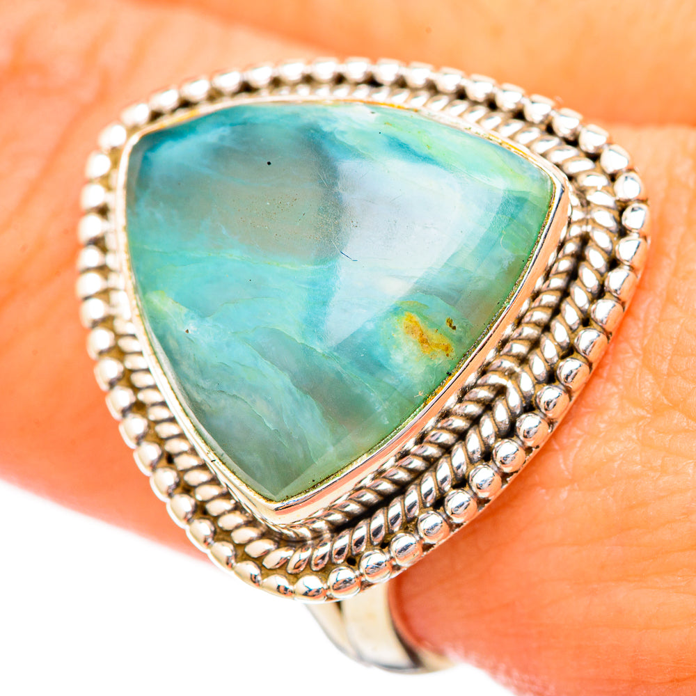 Peruvian Opal Rings handcrafted by Anasilvercos - RING115142