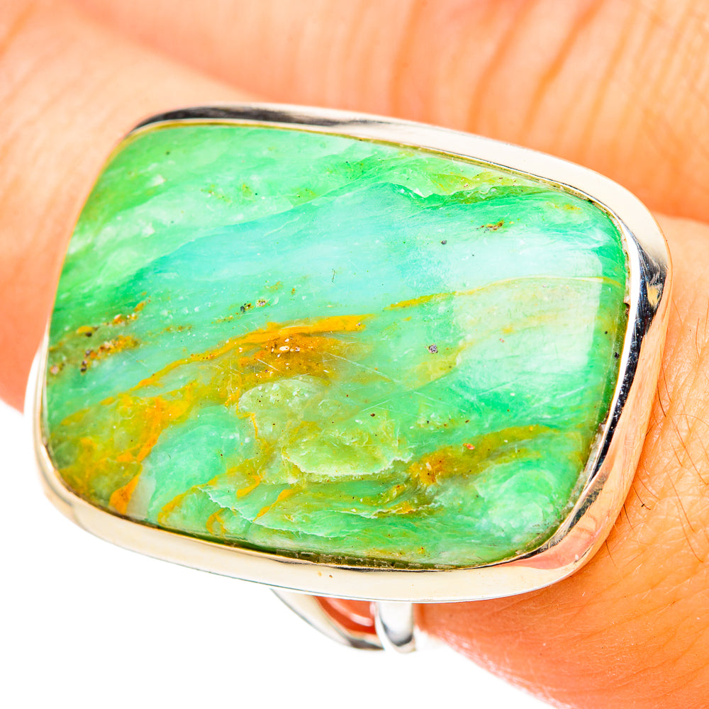 Peruvian Opal Rings handcrafted by Anasilvercos - RING115147