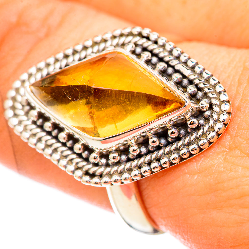 Citrine Rings handcrafted by Anasilvercos - RING115150