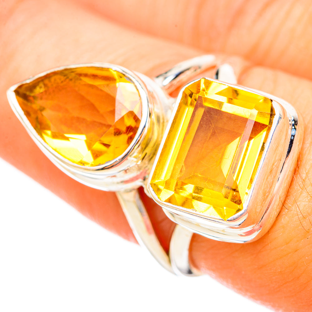 Citrine Rings handcrafted by Anasilvercos - RING115151