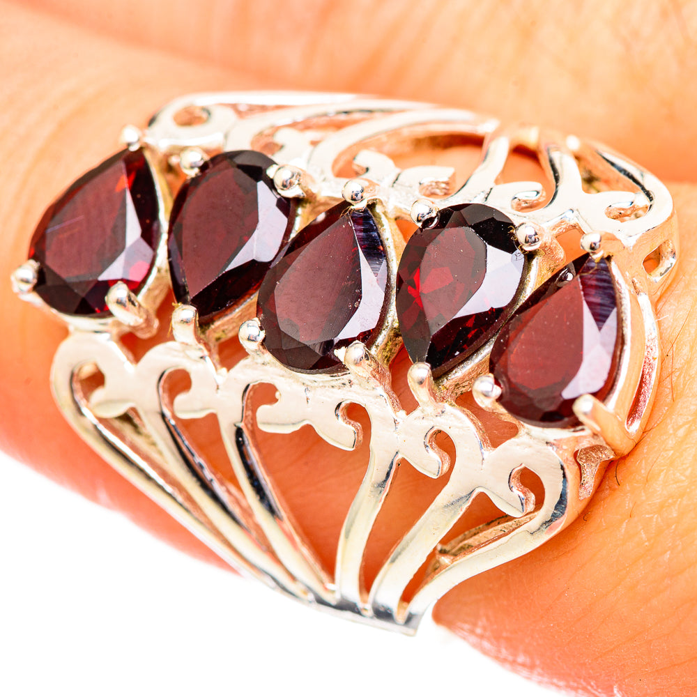 Garnet Rings handcrafted by Anasilvercos - RING115153
