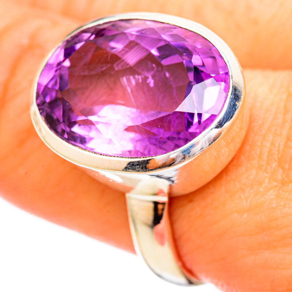 Amethyst Rings handcrafted by Anasilvercos - RING115156