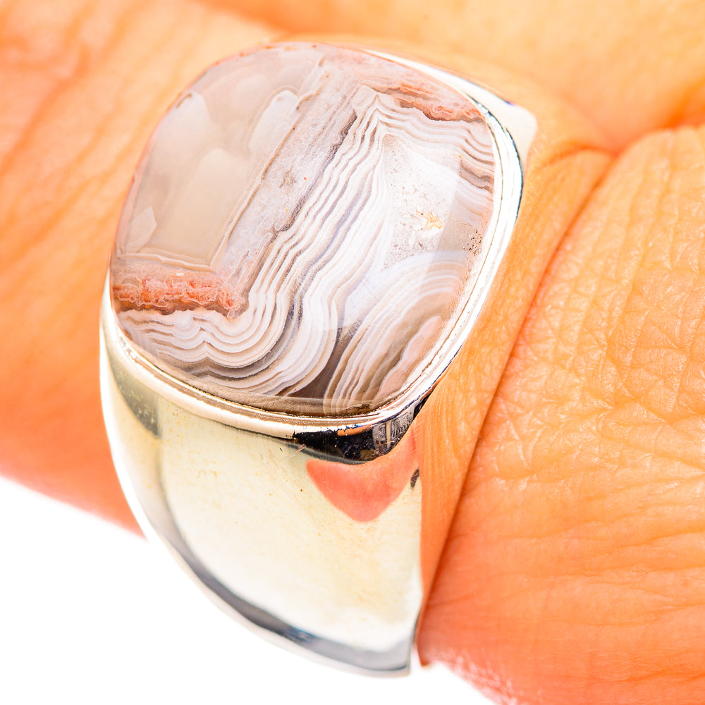 Botswana Agate Rings handcrafted by Anasilvercos - RING115159