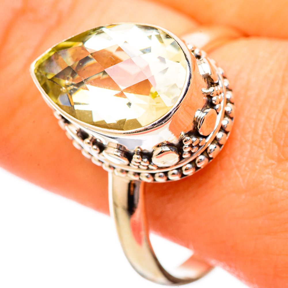 Citrine Rings handcrafted by Anasilvercos - RING115163