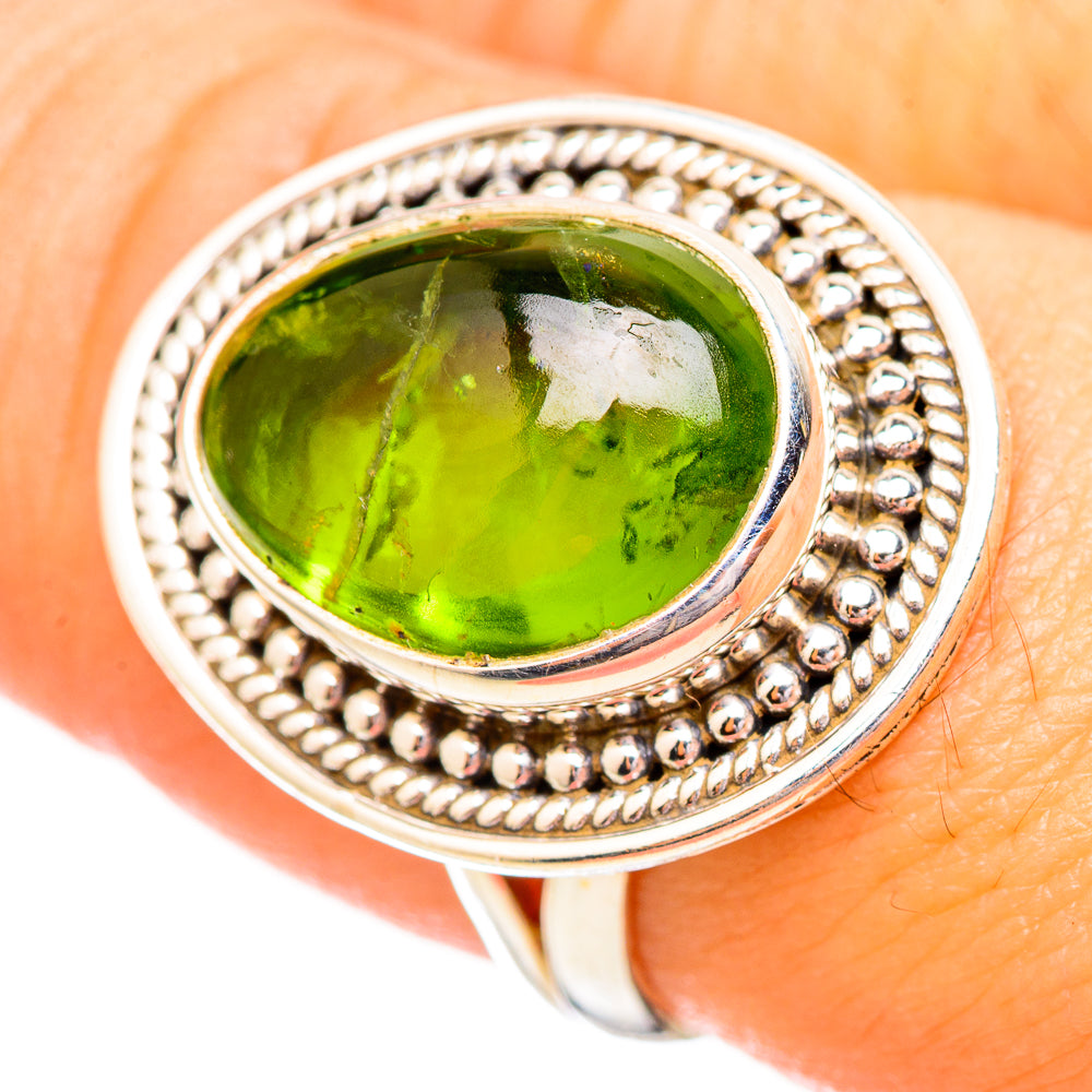 Peridot Rings handcrafted by Anasilvercos - RING115172