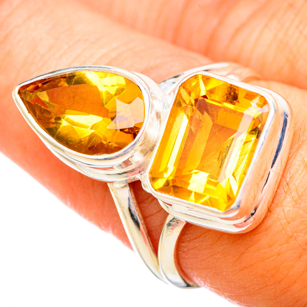 Citrine Rings handcrafted by Anasilvercos - RING115175