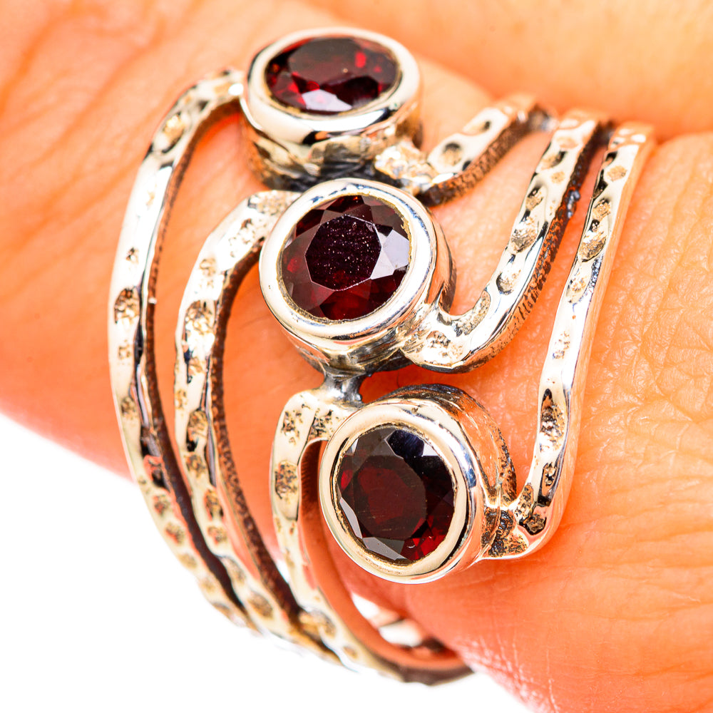 Garnet Rings handcrafted by Anasilvercos - RING115176