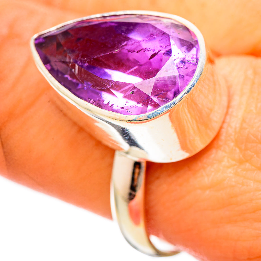 Amethyst Rings handcrafted by Anasilvercos - RING115179