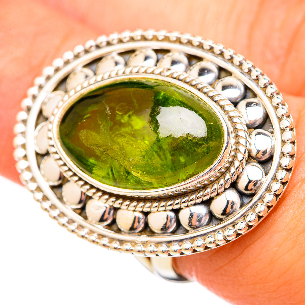 Peridot Rings handcrafted by Anasilvercos - RING115194
