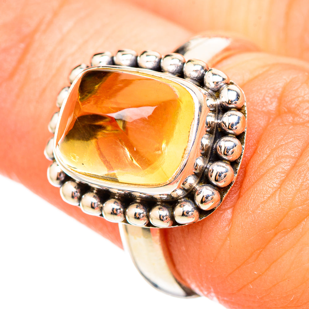 Citrine Rings handcrafted by Anasilvercos - RING115195