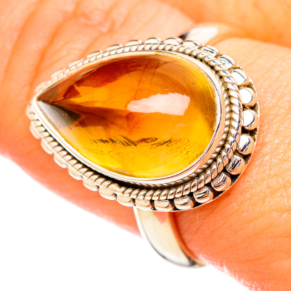 Citrine Rings handcrafted by Anasilvercos - RING115196