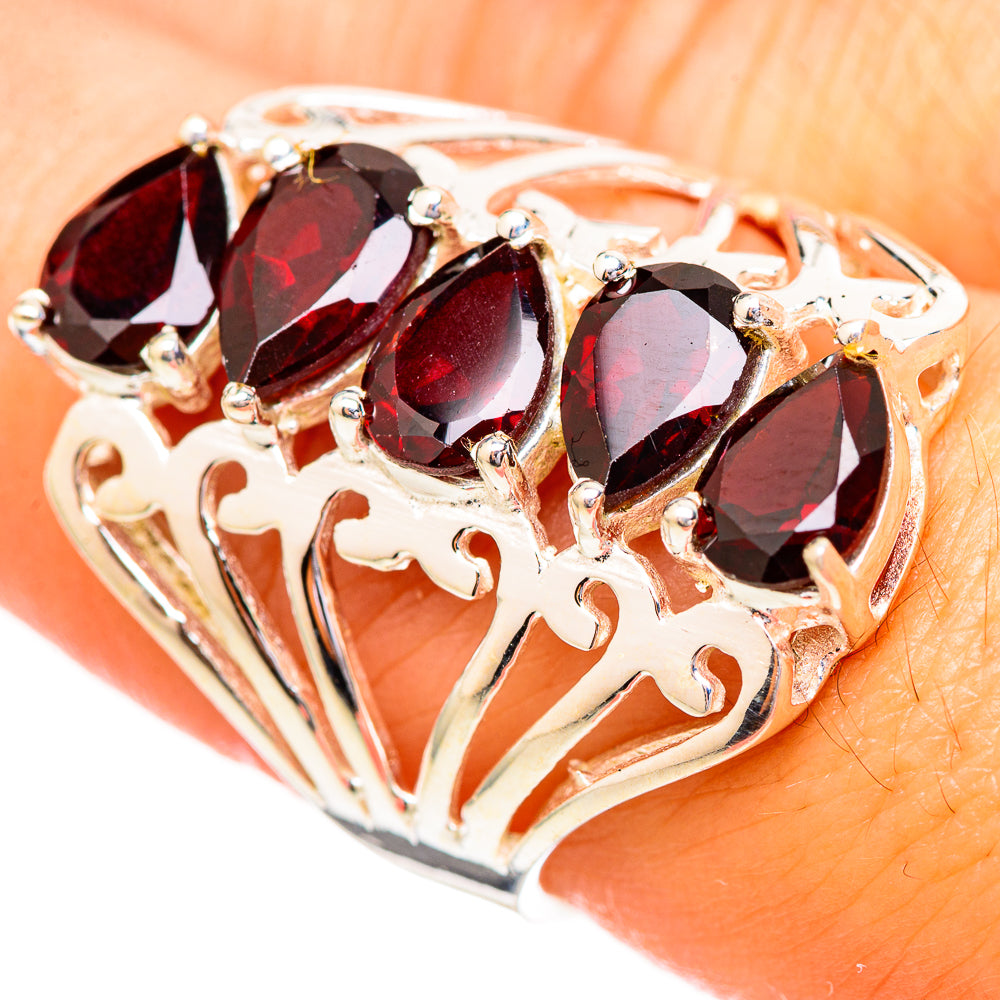 Garnet Rings handcrafted by Anasilvercos - RING115198
