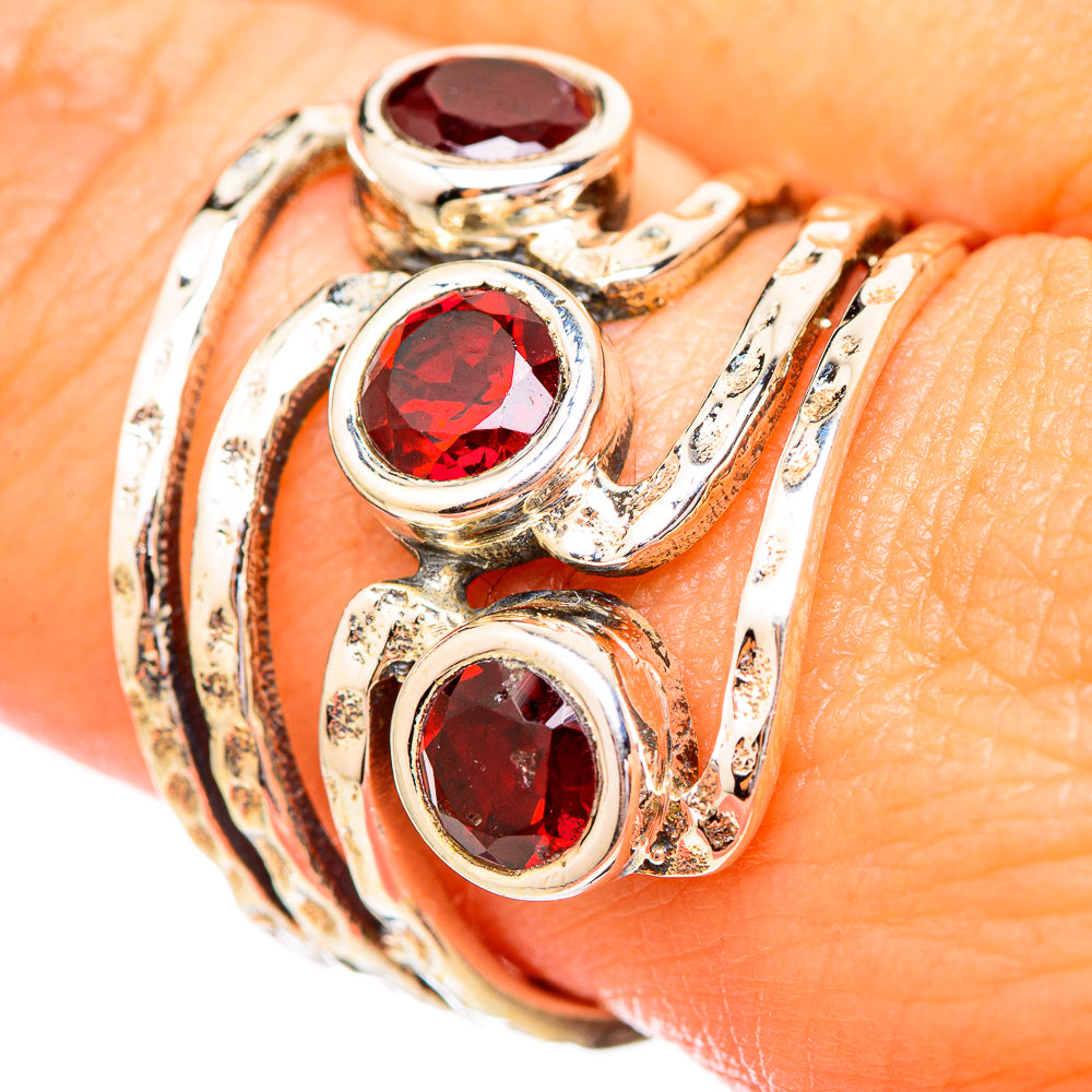 Garnet Rings handcrafted by Anasilvercos - RING115199