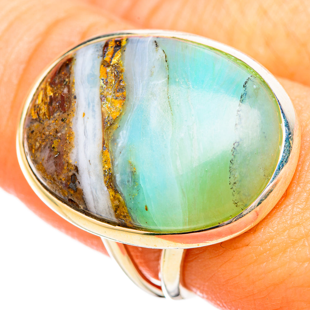 Peruvian Opal Rings handcrafted by Anasilvercos - RING115211
