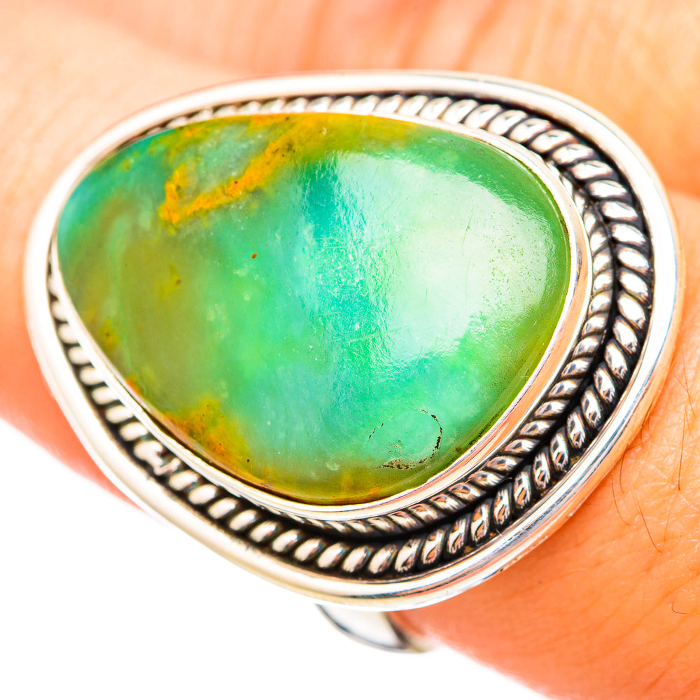 Peruvian Opal Rings handcrafted by Anasilvercos - RING115214
