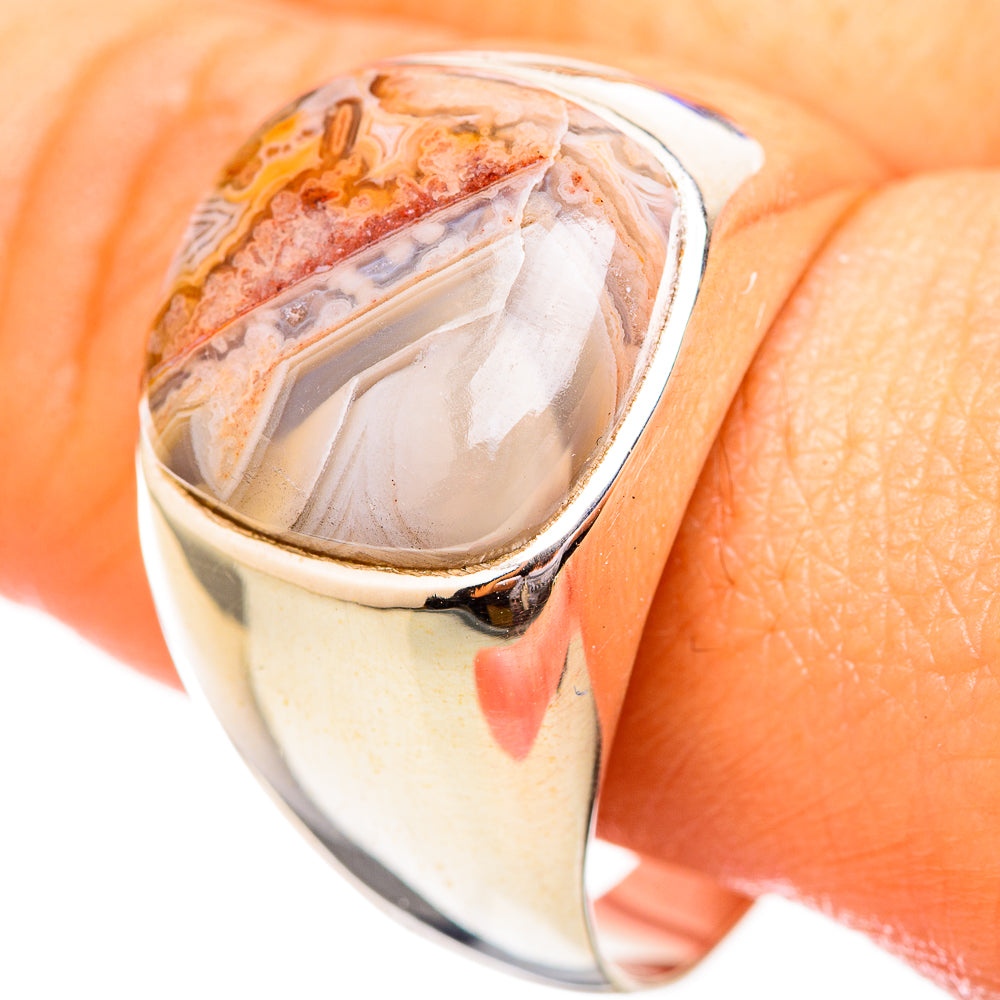 Laguna Lace Agate Rings handcrafted by Anasilvercos - RING115216