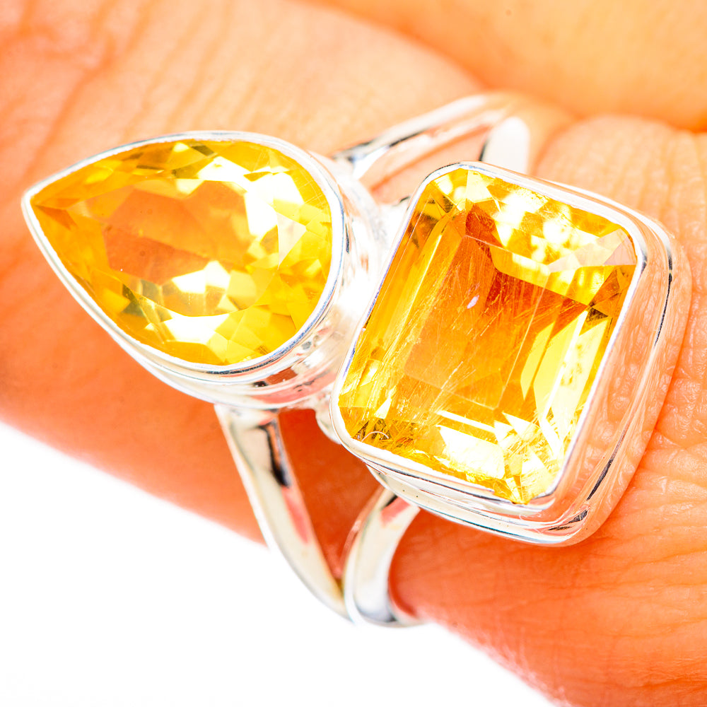 Citrine Rings handcrafted by Anasilvercos - RING115219