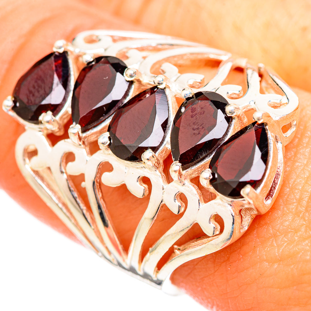 Garnet Rings handcrafted by Anasilvercos - RING115221