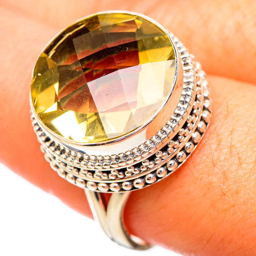 Citrine Rings handcrafted by Anasilvercos - RING115233