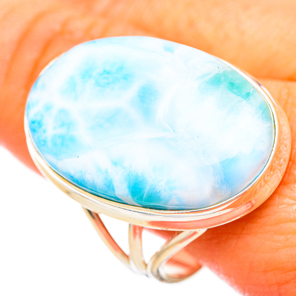 Larimar Rings handcrafted by Anasilvercos - RING115252
