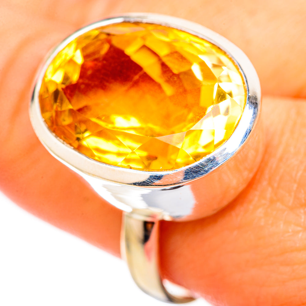 Citrine Rings handcrafted by Anasilvercos - RING115263
