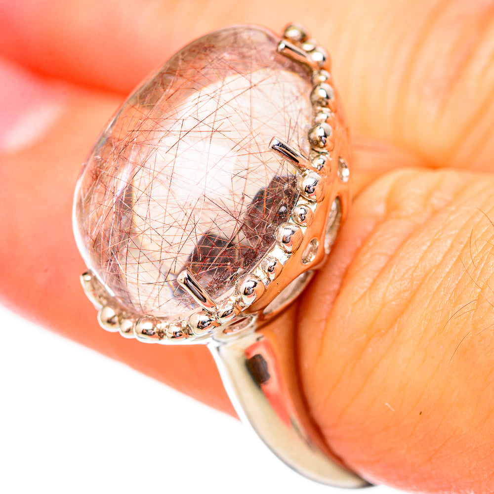 Rutilated Quartz Rings handcrafted by Anasilvercos - RING115265