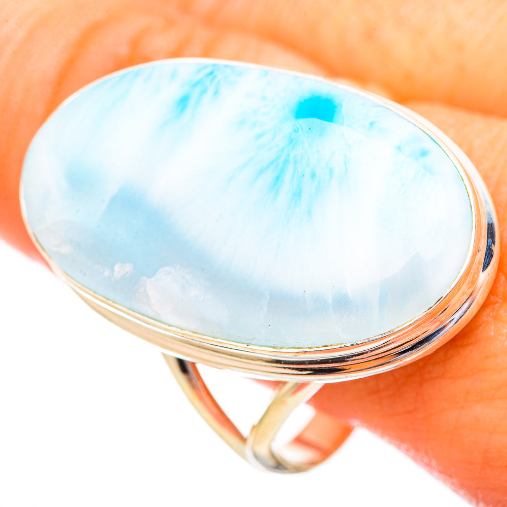 Larimar Rings handcrafted by Anasilvercos - RING115270