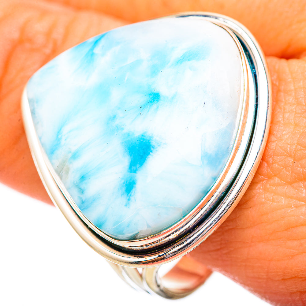 Larimar Rings handcrafted by Anasilvercos - RING115271