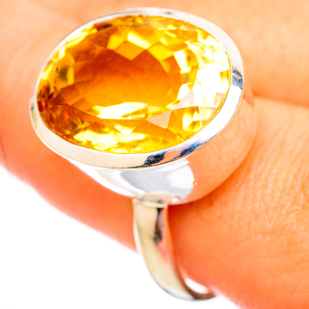 Citrine Rings handcrafted by Anasilvercos - RING115277