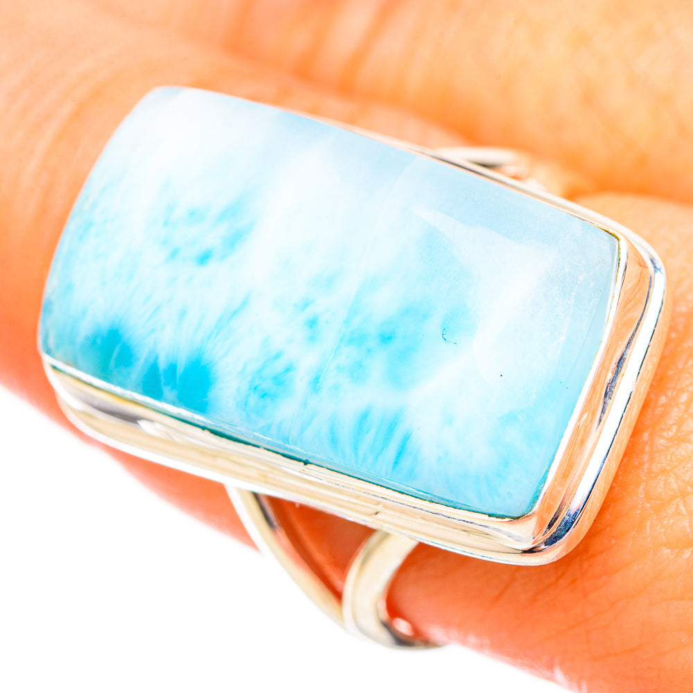 Larimar Rings handcrafted by Anasilvercos - RING115282