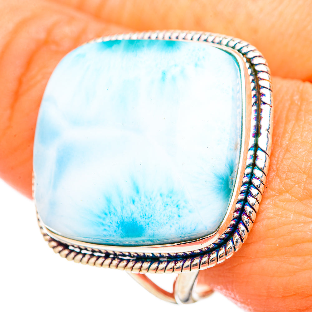 Larimar Rings handcrafted by Anasilvercos - RING115284