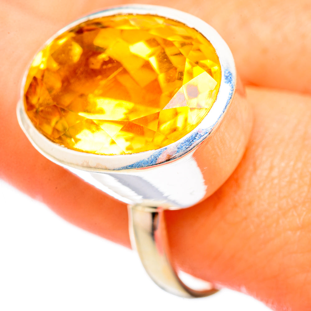 Citrine Rings handcrafted by Anasilvercos - RING115290