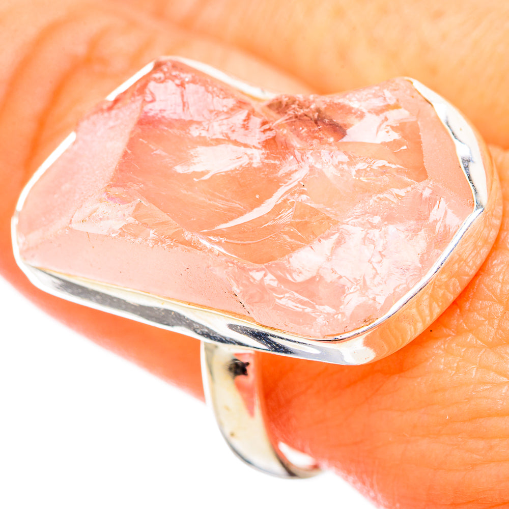 Rose Quartz Rings handcrafted by Anasilvercos - RING115291