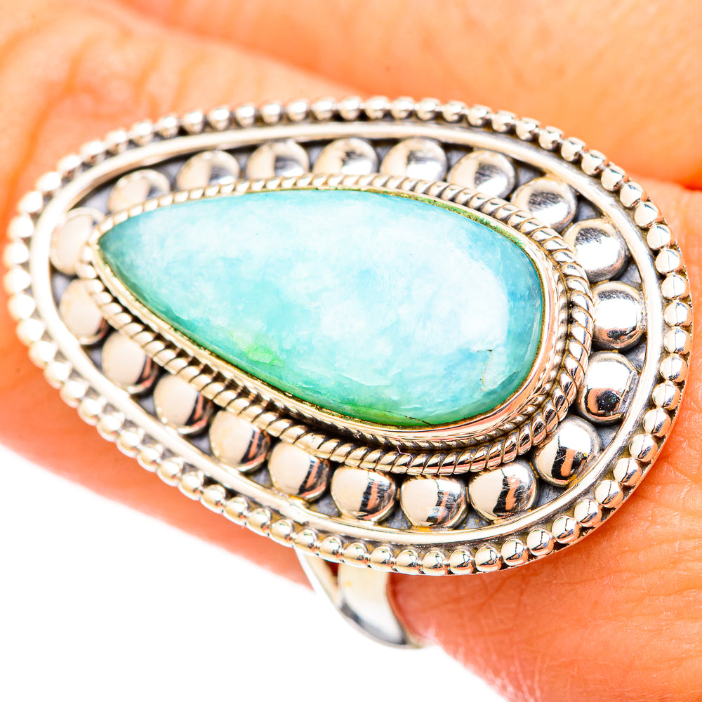 Peruvian Opal Rings handcrafted by Anasilvercos - RING115297