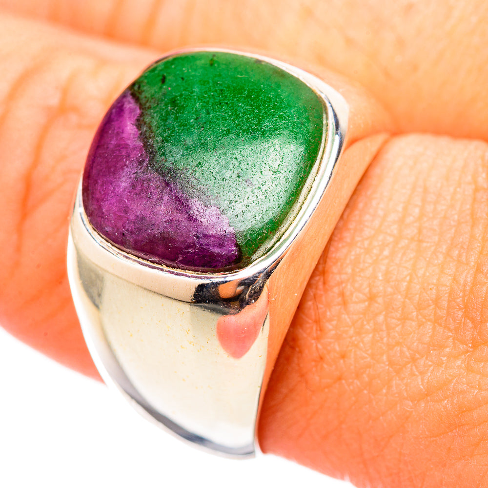 Ruby Zoisite Rings handcrafted by Anasilvercos - RING115301