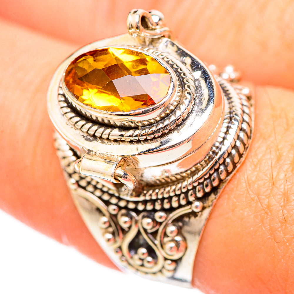 Citrine Rings handcrafted by Anasilvercos - RING115304