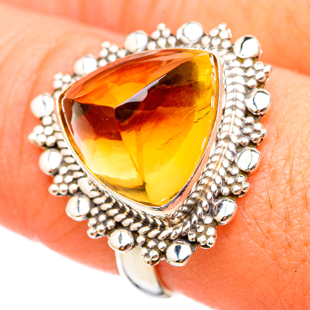 Citrine Rings handcrafted by Anasilvercos - RING115305