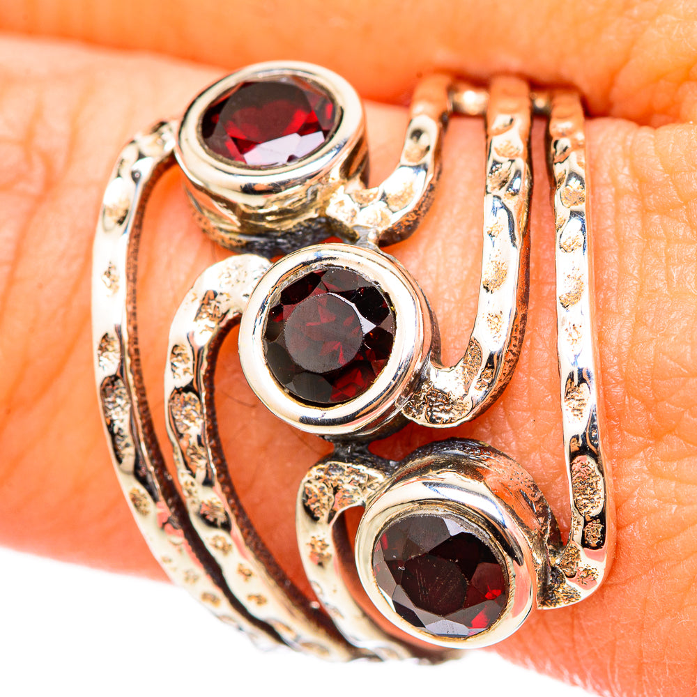 Garnet Rings handcrafted by Anasilvercos - RING115310